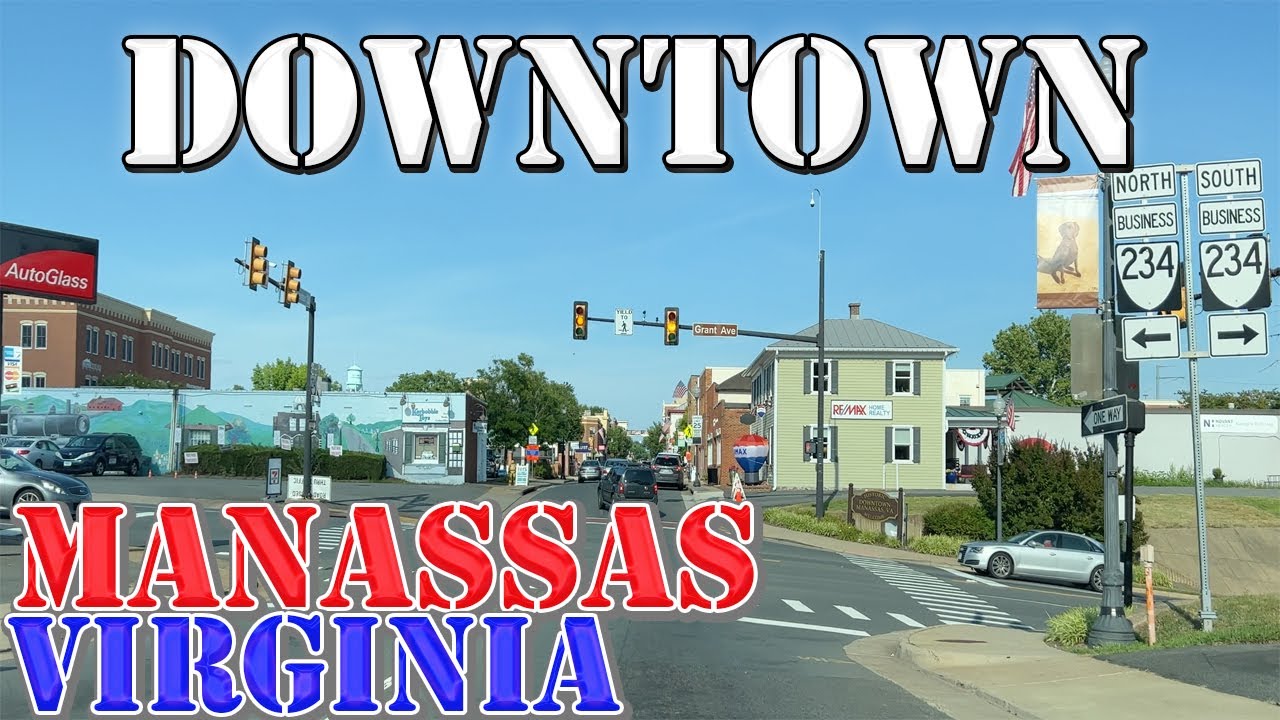 Manassas - Virginia - 4K Downtown Drive
