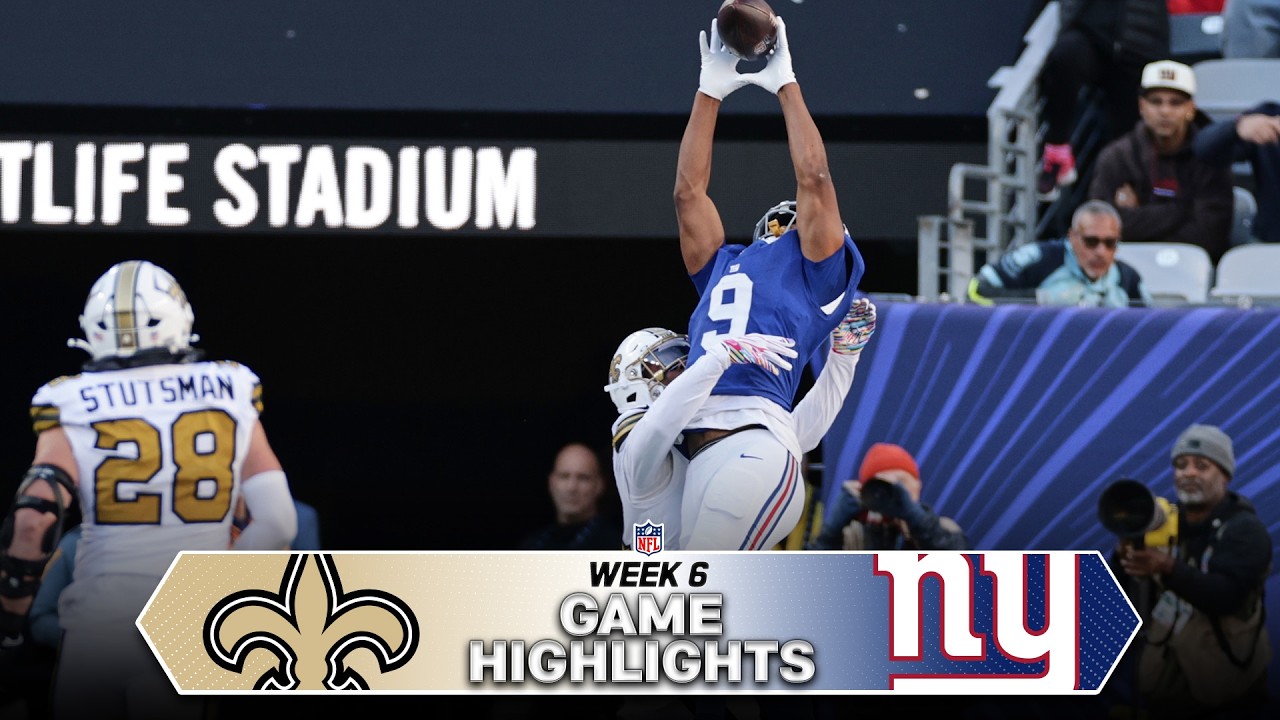 New Orleans Saints vs. New York Giants Game Highlights | NFL 2026 Season Week 6
