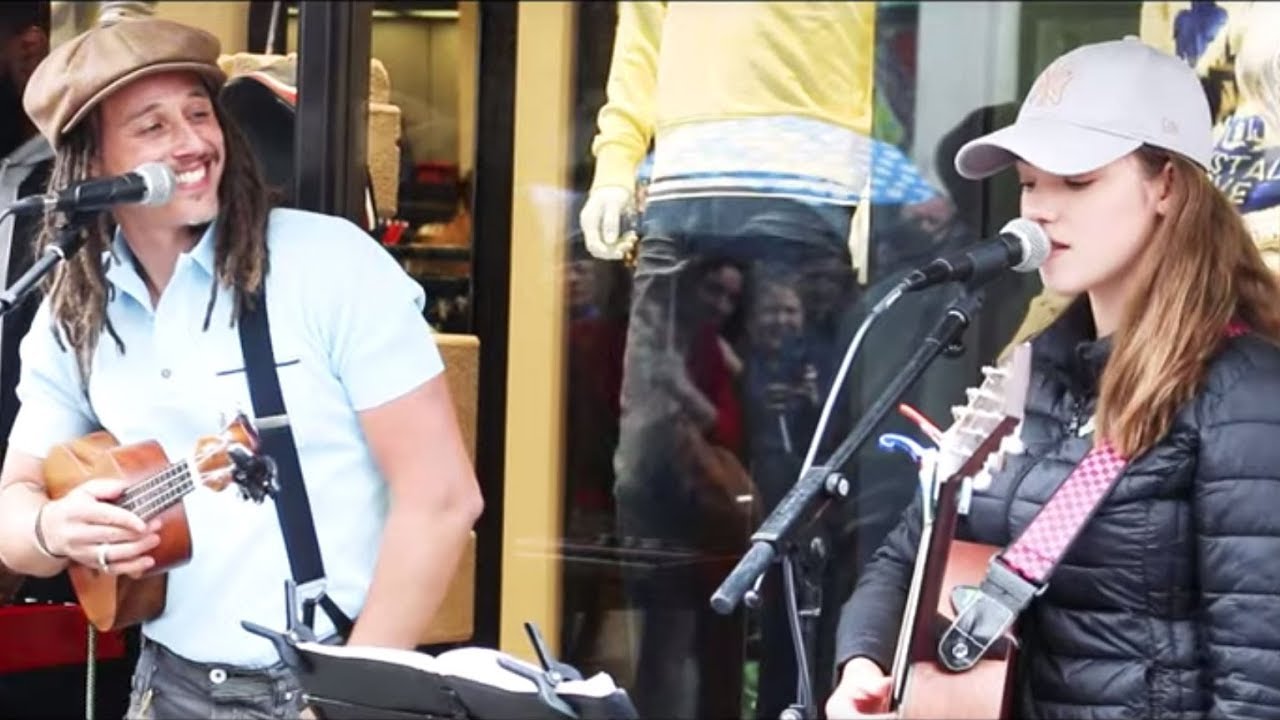 JP Cooper - Busking on Grafton Street with Allie Sherlock