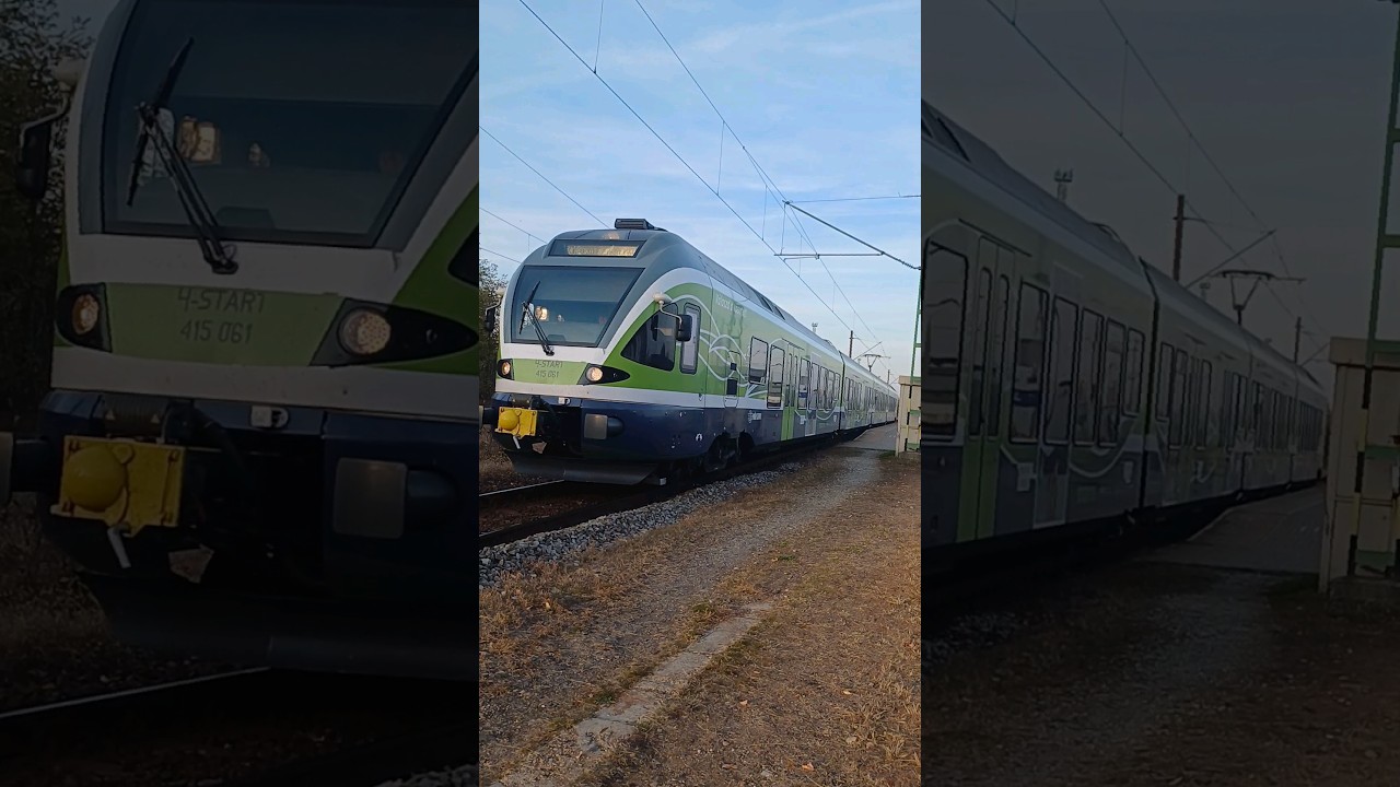 Z&ouml;ld FLIRT indul R&aacute;kosrendezőről. #train #vonat #motorvonat #budapest #m&aacute;v #flirt