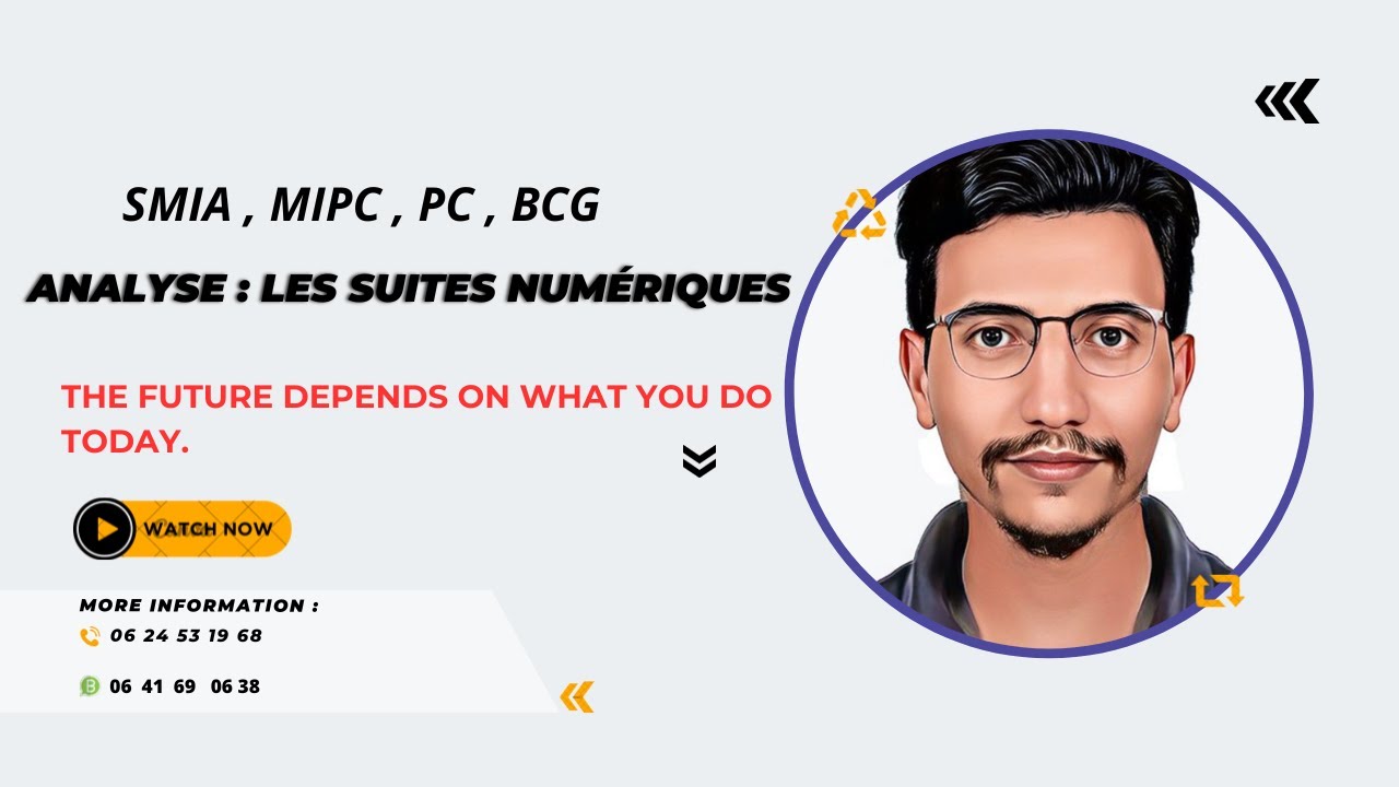 Analyse : Les Suites Numériques S1 , SMIA , MIPC , PC , BCG (1)