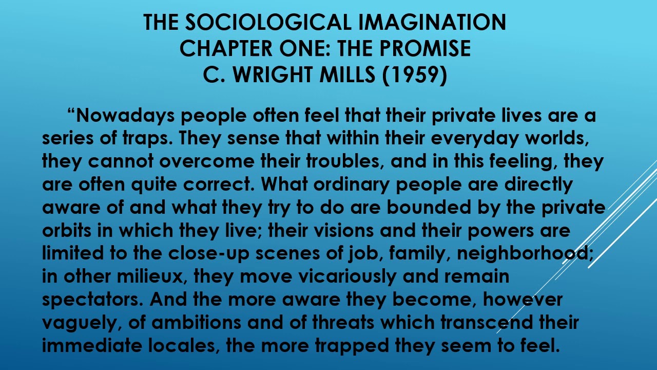 Introduction to Sociology, Chapter One Lecture
