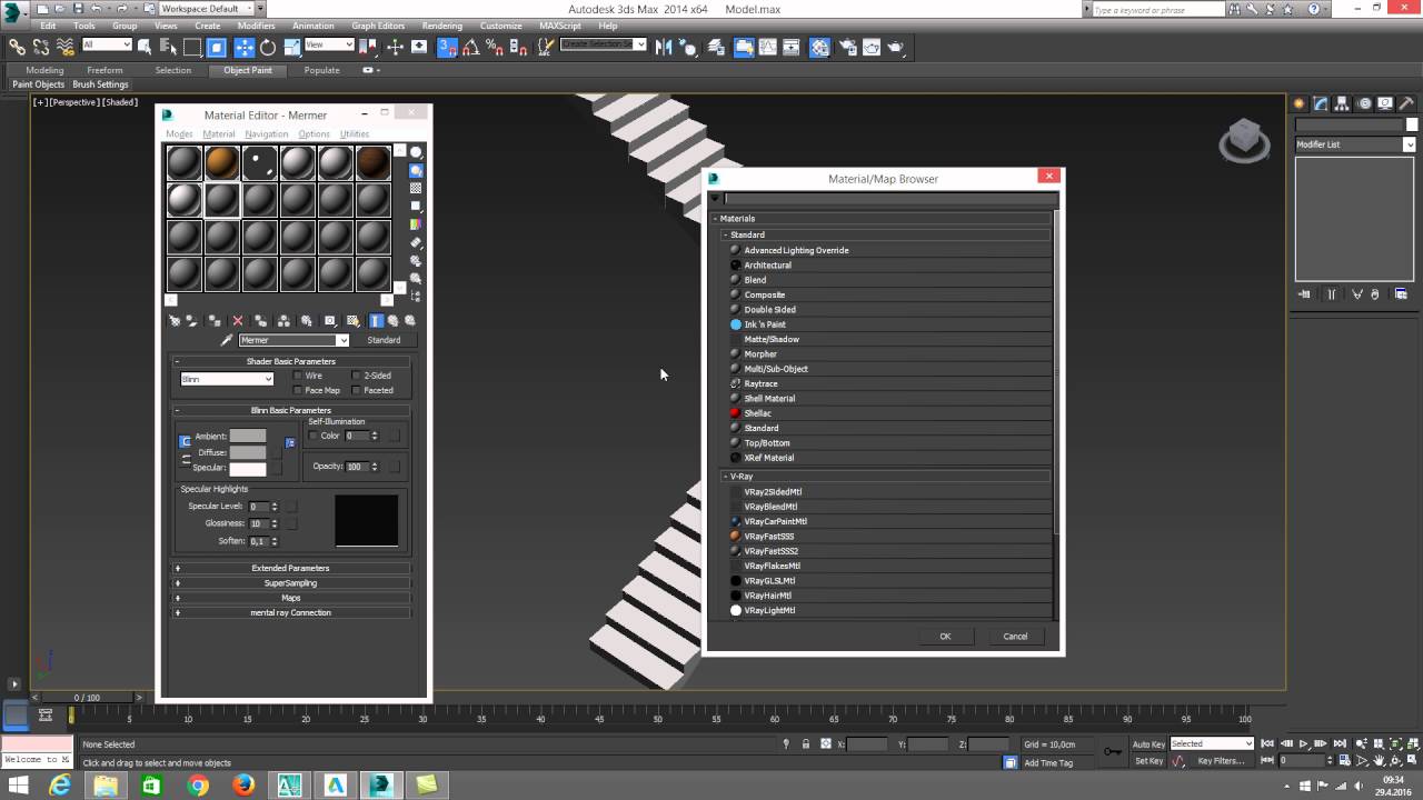 3ds max merdiven modelleme