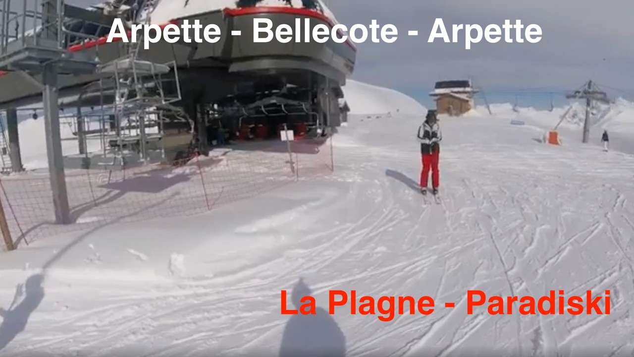 La Plagne   Day 1   Arpette to Bellecote