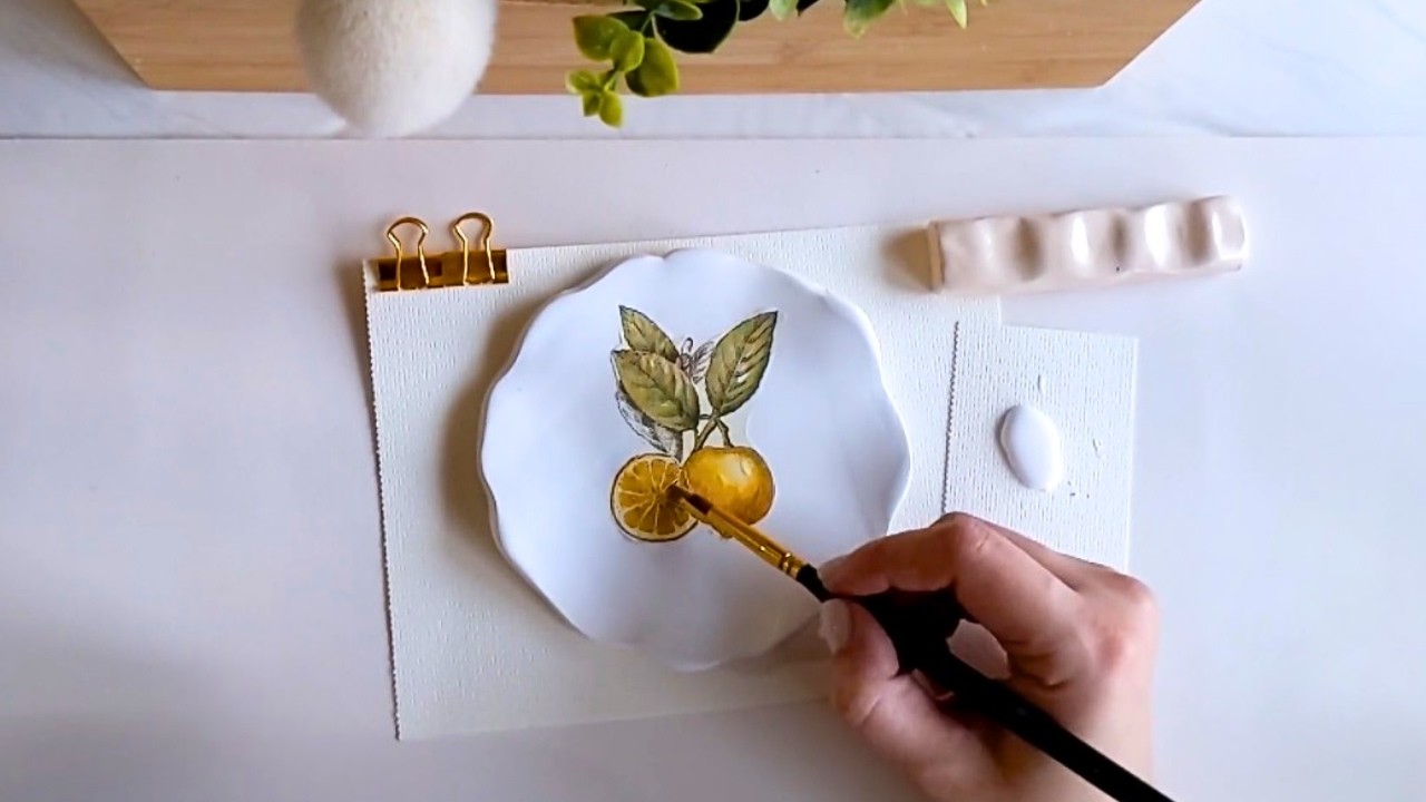 How to decoupage?🎨  Easy DIY decoupage & clay tutorial 