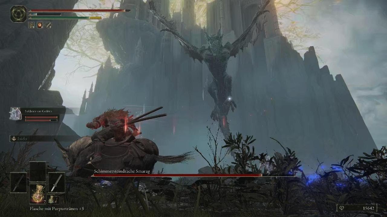 Glintstone Dragon Smarag Boss Fight | Location + Reward (Elden Ring)