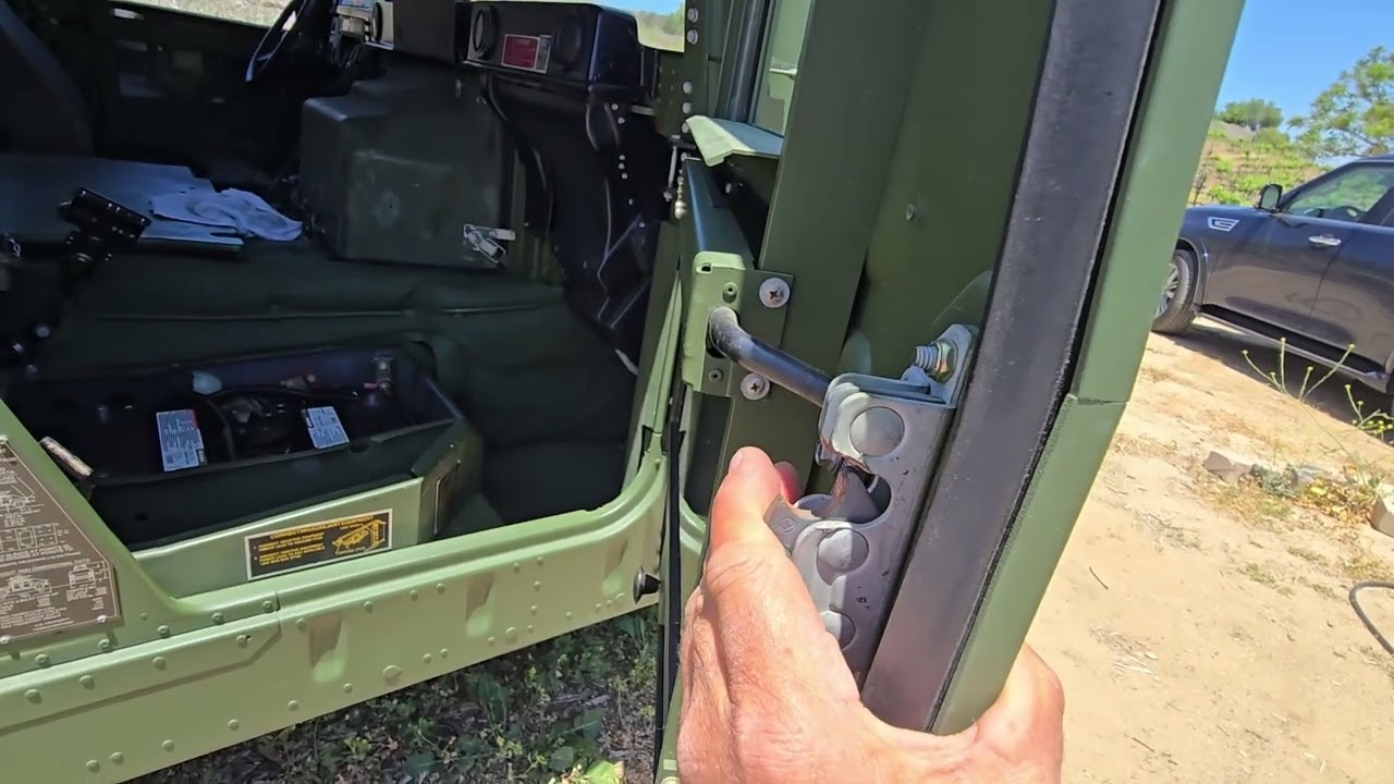 Humvee HMMWV X door adjustment. Part 1