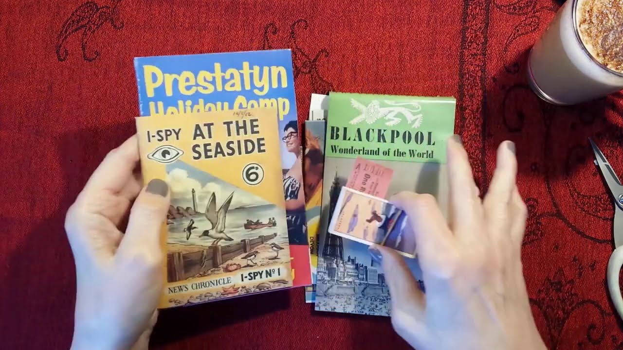ASMR | British Seaside Holidays of the Past - Memorabilia Replicas Show & Tell (Whispered) & Coffee!