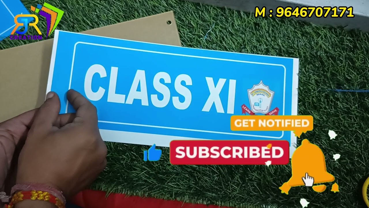 Acrylic Class Name Boards Raw Material
