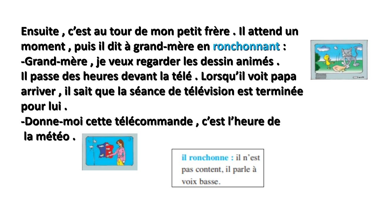 Paulette est tombée malade (5ème )