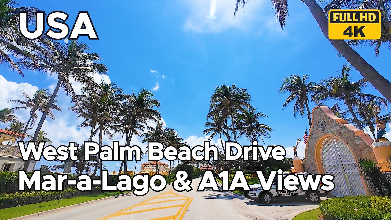 Scenic Drive in West Palm Beach | A1A Coastal Route & Mar-a-Lago Views | JMS Joyride