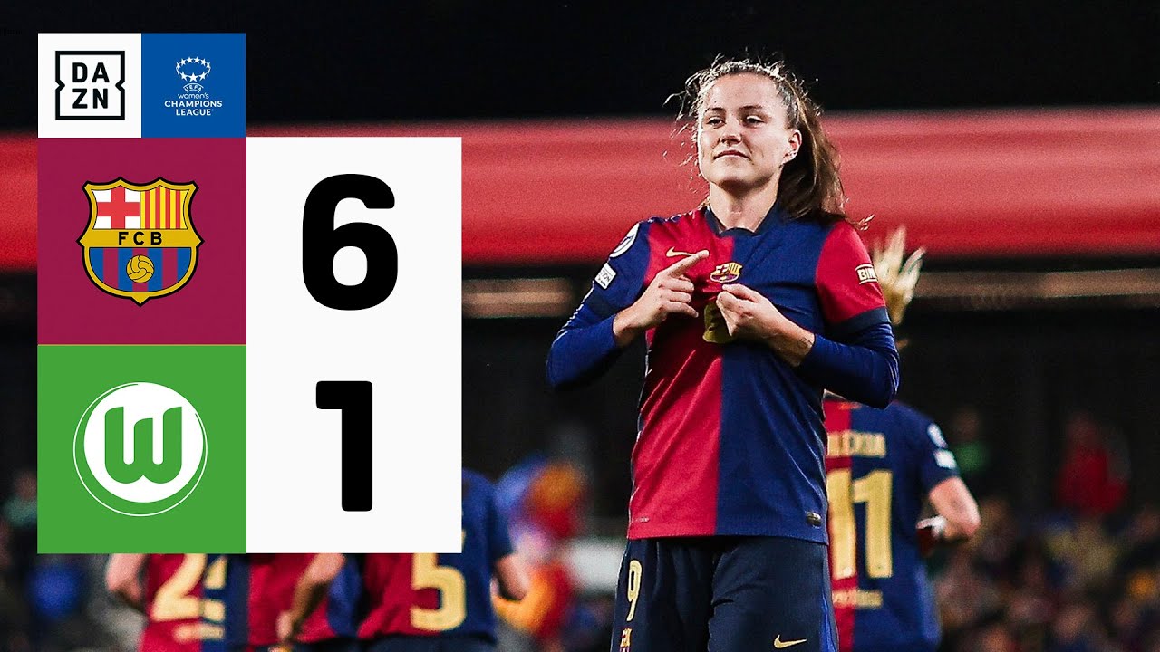 FC Barcelona vs Wolfsburg (6-1) | Resumen y goles | UEFA Women's Champions League 2024-25