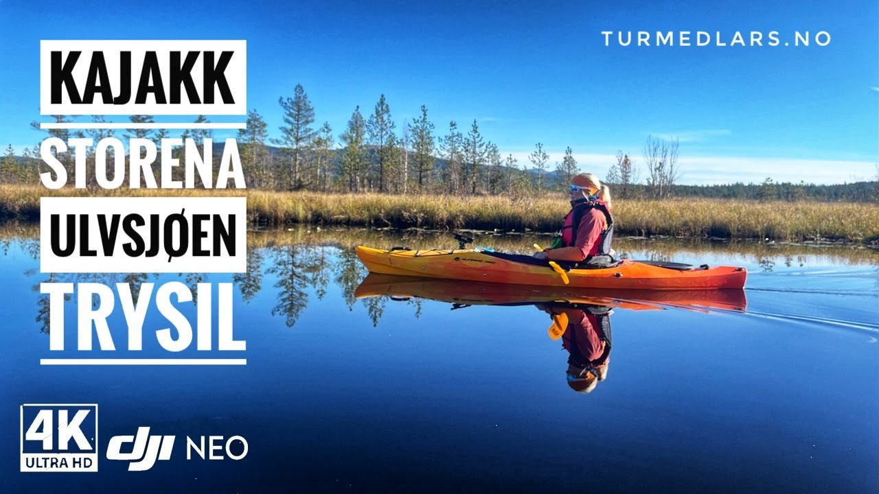 Kajakk - Storena - Nord for Ulvsjøen i Trysil - 4K - DJI Neo Drone  - turmedlars.no