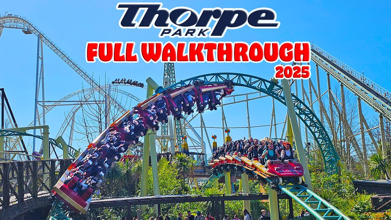 THORPE PARK 2025 Walkthrough | Every Ride, Area and Attraction (April 2025) [4K]