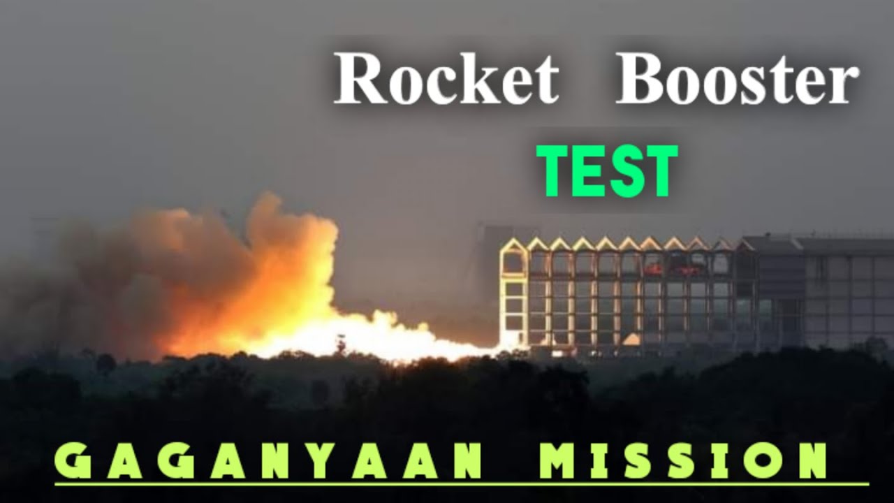 ISRO successfully tests of a human-rated solid rocket booster (HS200) for the Gaganyaan Programme