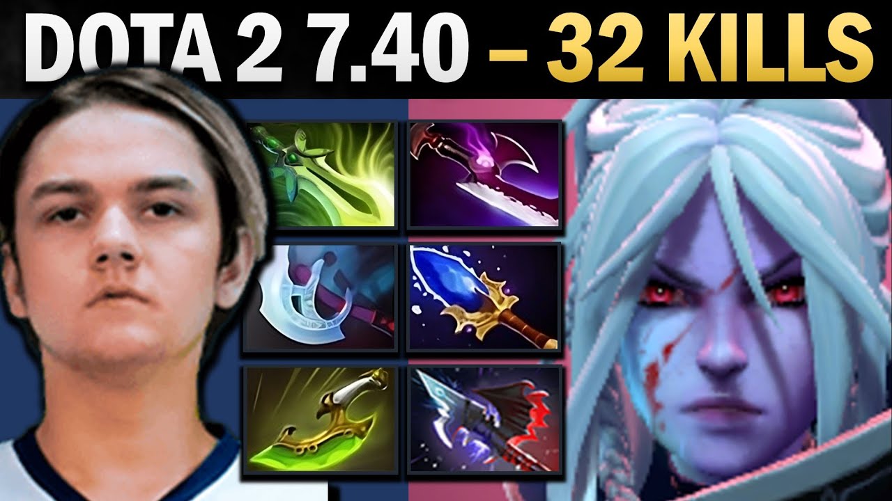 Drow Ranger Pro Carry with 32 Kills and Manta - Dota 2 Gameplay