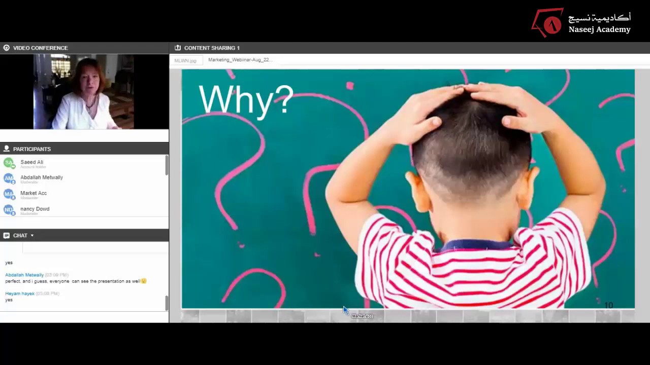 Webinar Market Your Library Services   Naseej Academy   Nancy Dowd