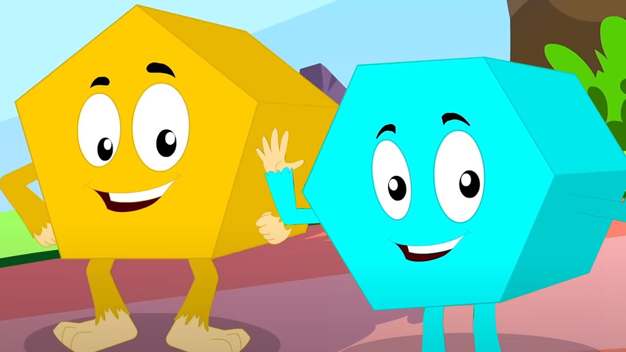 Ten Little Shapes, We Are Shapes and Fun Learning Video for Kids