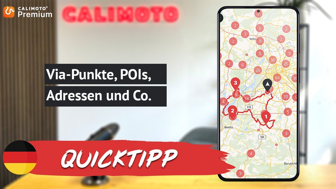 Via-Punkte, POIs, Adressen und Co. einfügen