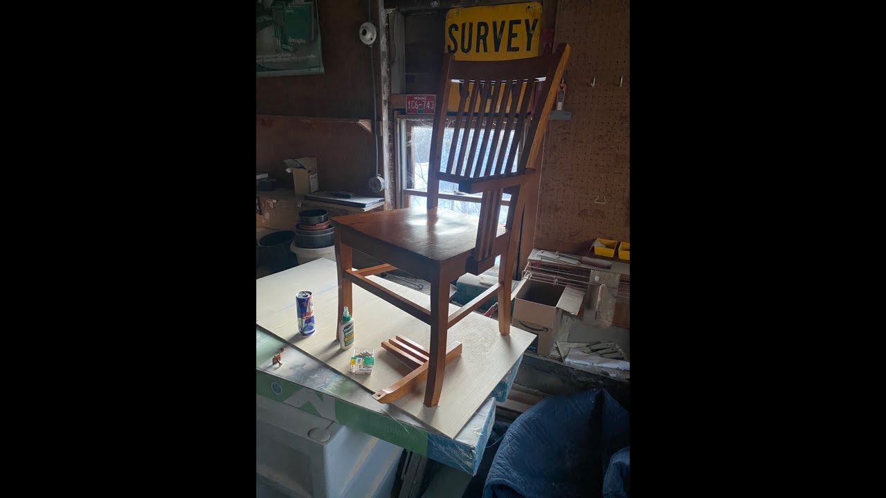 Fixing broken arm on dining chair. Show some love if that sub subscribe button thank you very much.