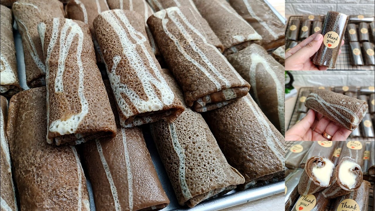COBA INI GAK CUKUP SATU ‼️DADAR GULUNG COKLAT VLA VANILLA ISIAN NYA ENAK BANGET LEMBUT CREAMY