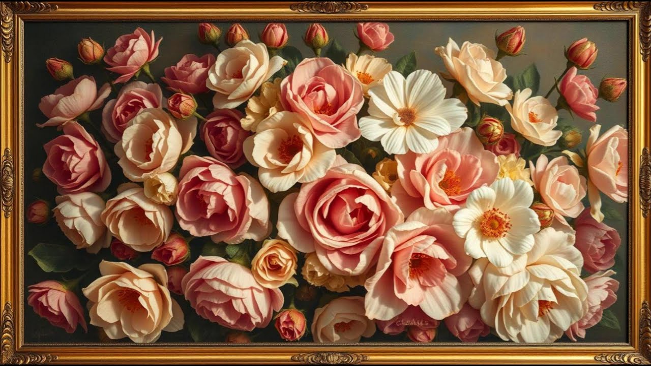 Vintage Angelic Mood Wallpaper Background | Ultra HD 4K | Framed Original Digital Art