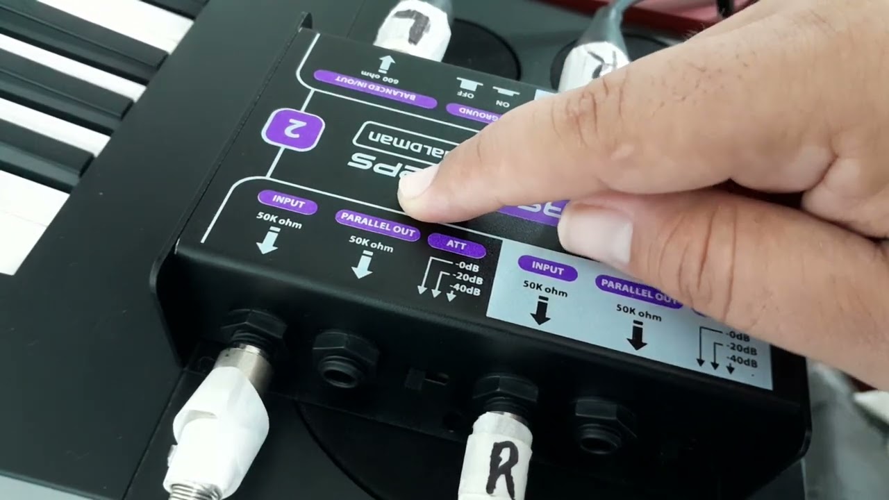 *como usar um direct Box passivo no teclado*.