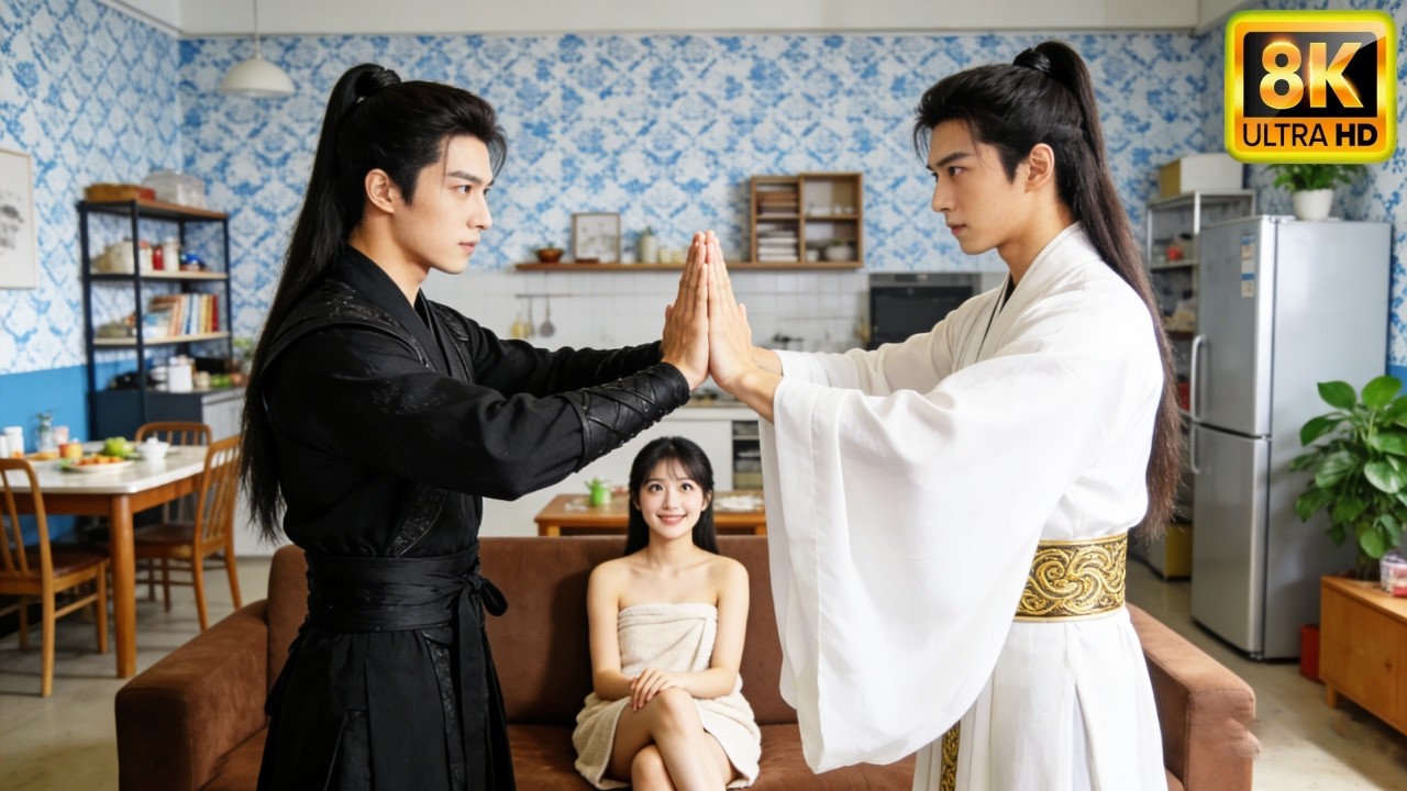 Dans sa chambre, deux beaux garçons : pouvoirs obtenus en la touchant ?!