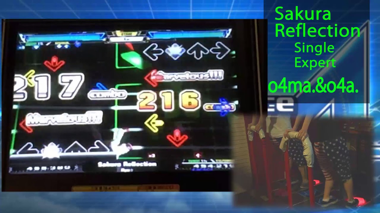 [DDR A]Sakura Reflection EXPERT play by O4MA.&O4A.