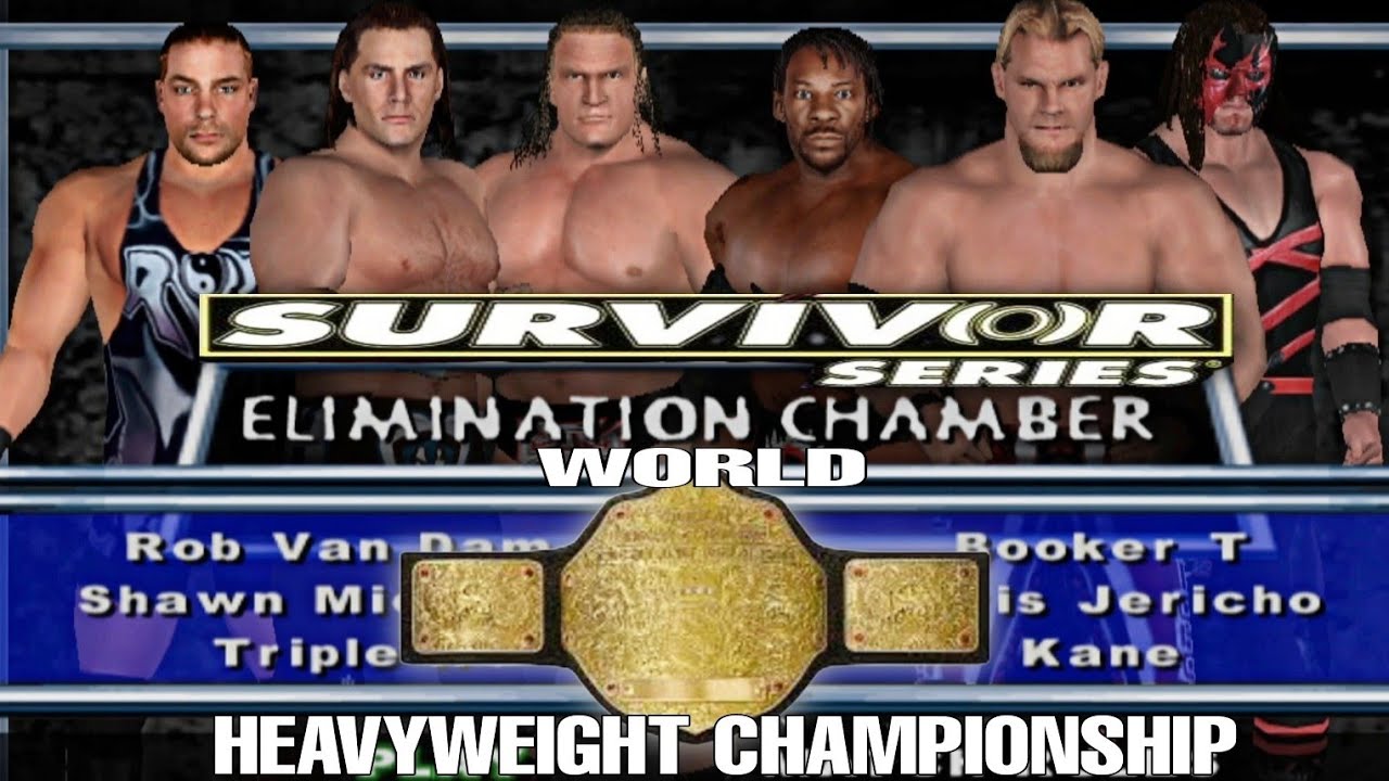 WWE Elimination Chamber match Survivor Series 2002 | SmackDown Here comes the pain PCSX2