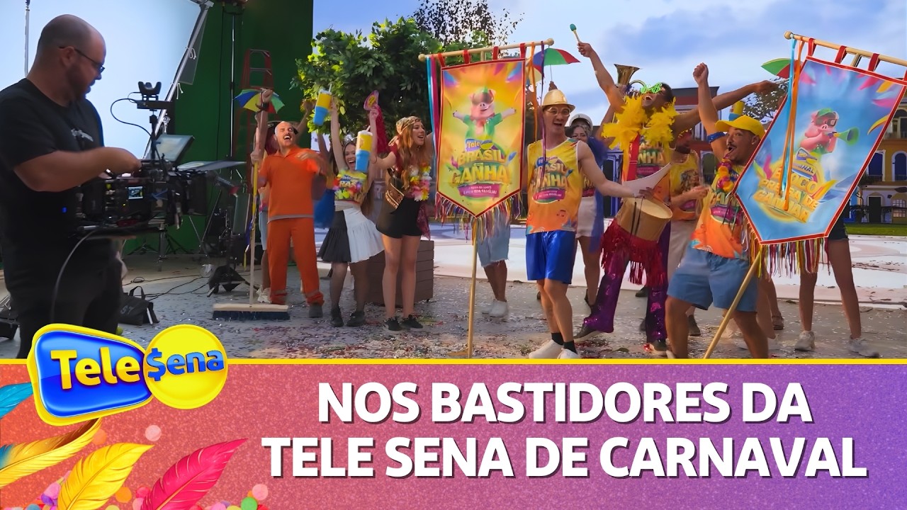 BASTIDORES DAS GRAVAÇÕES COM É O TCHAN! | TELE SENA DE CARNAVAL 2026