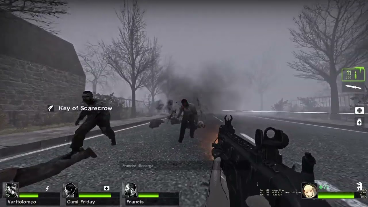BIENVENIDOS A SILENT HILL LEFT 4 DEAD 2 GAMEPLAY ESPAÑOL MAPA CUSTOM