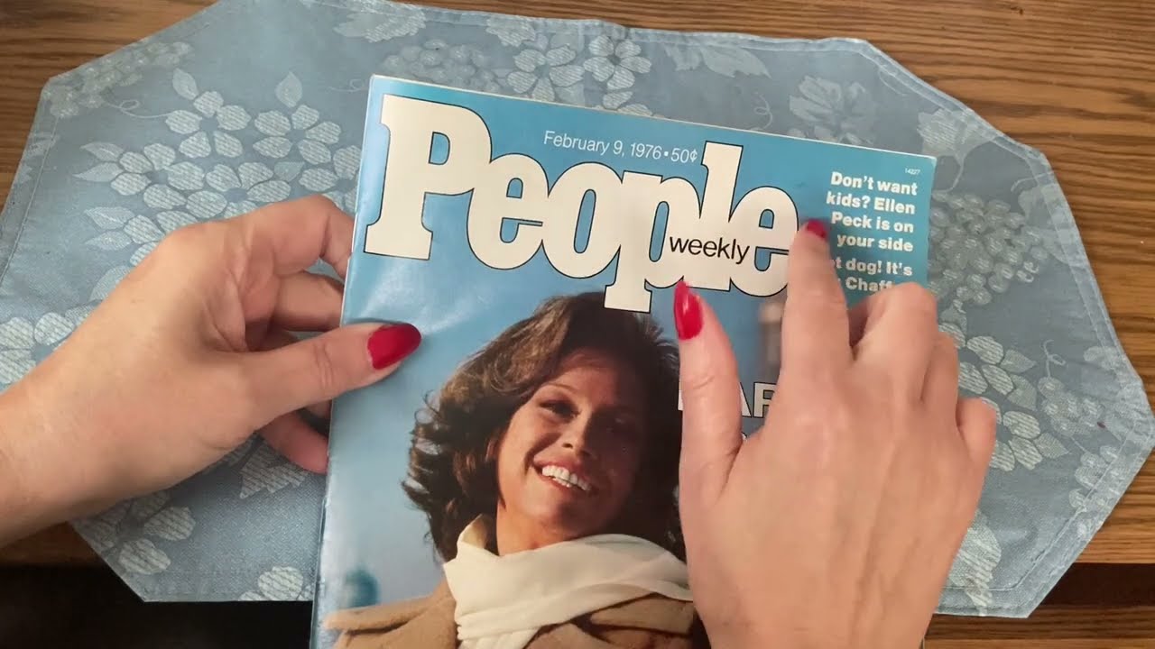 ASMR Vintage 1976 People Magazine Flip Through Mary Tyler Moore on cover
