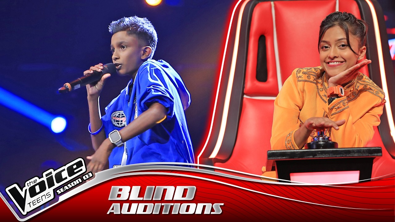Thasindu Nimesh | Eppadi Suham ( එප්පඩි සුහම් ) | Blind Auditions | The Voice Teens Sri Lanka S3