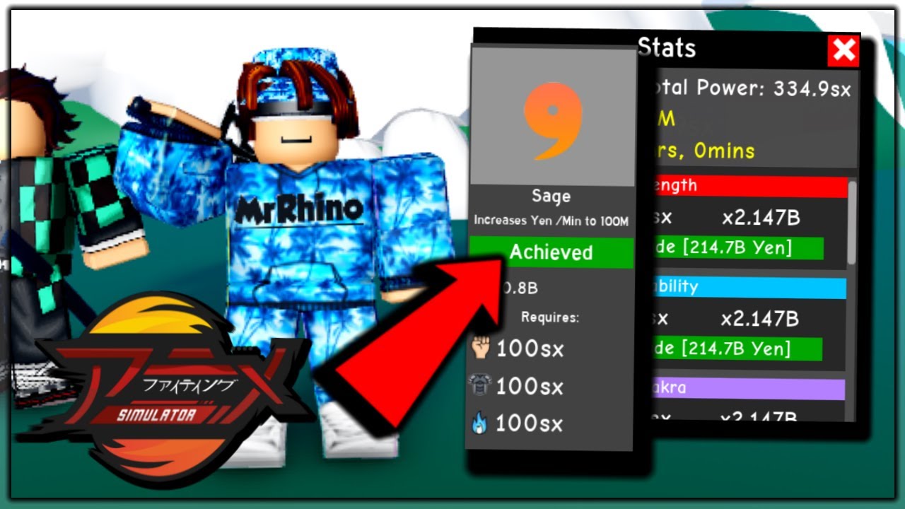 Noob To Pro #37 - i UNLOCKED *SAGE* CLASS *200M YEN* PER MINUTE! In Anime Fighting Simulator Roblox