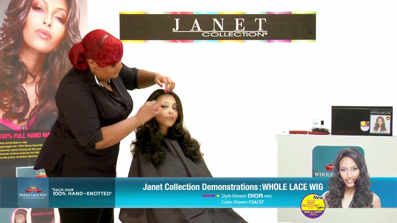 Janet Collection Whole Lace Wig Demonstration