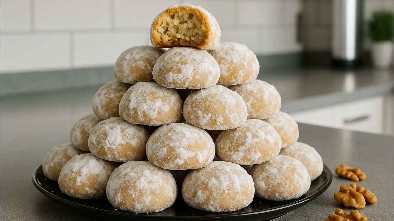 Iubesc aceasta reteta de fursecuri fragede cu multa nucă 😋 | Fara praf de copt sí fara oua 😋