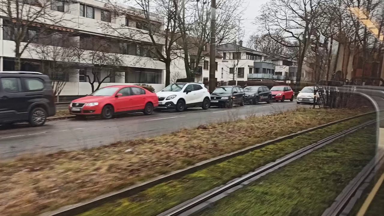 Нюрнберг вид с окна трамвая