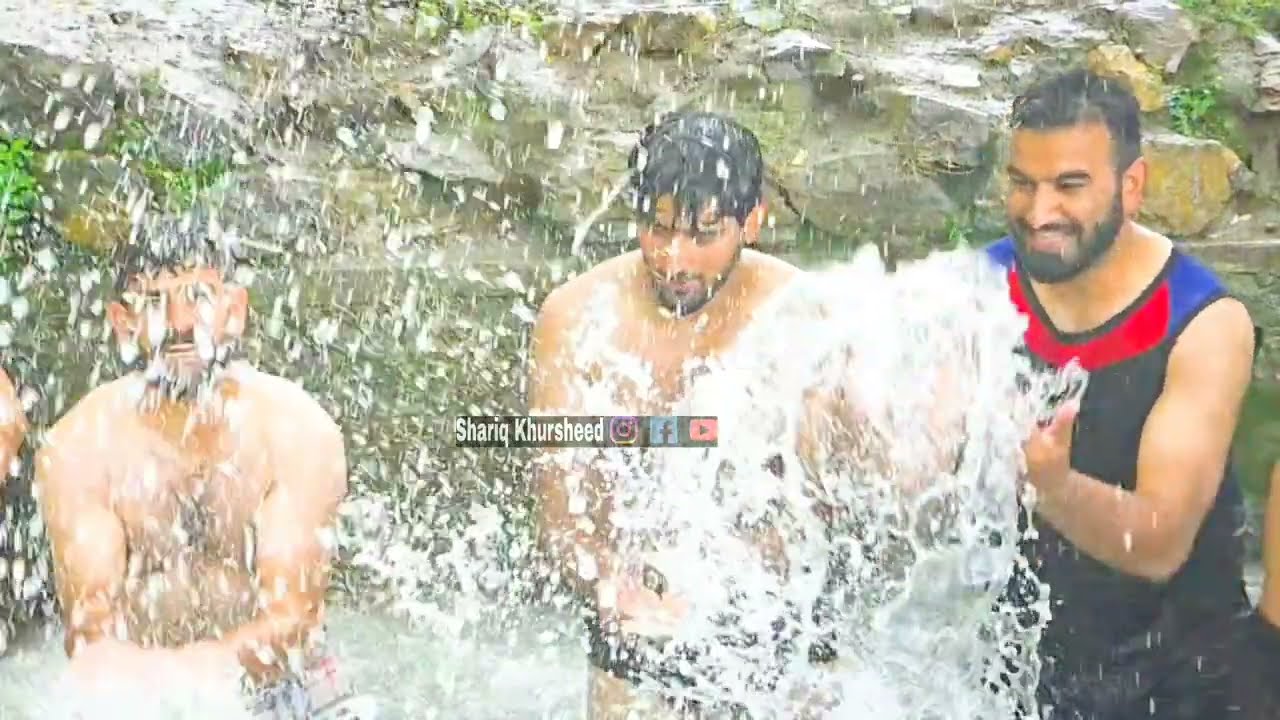 Residents Of Kehribal Ranbir Pora Beat the Heat with River Baths as Temperatures Soar With mercury