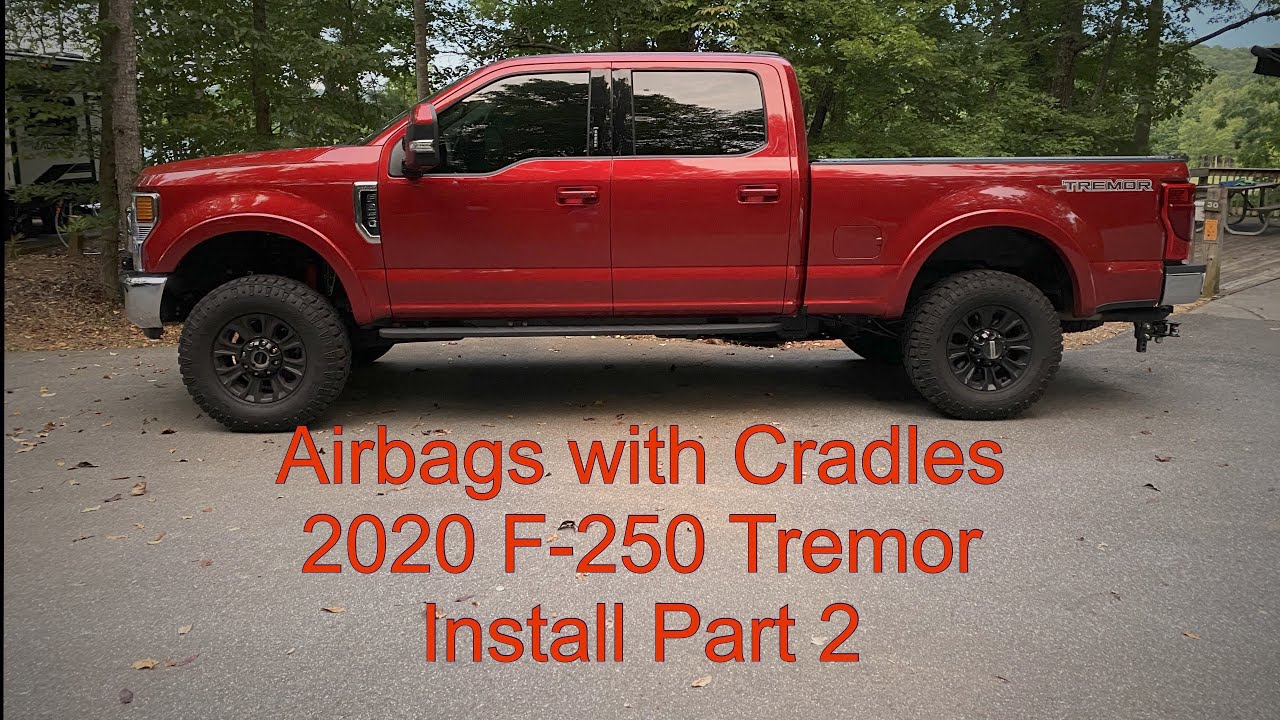 Airbags and Cradles on 2020 F-250 Tremor Part2