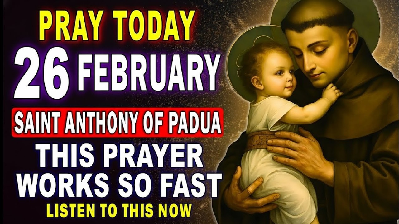 Say This Prayer for Urgent Divine Healing | Saint Anthony