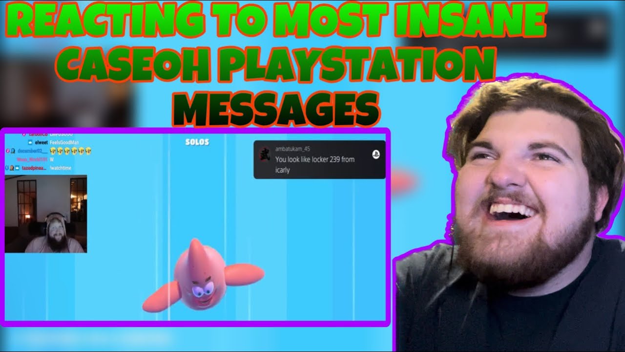 REACTING to -CASEOH MOST INSANE PLAYSTATION MESSAGES-Pure Unstoppable Laughter