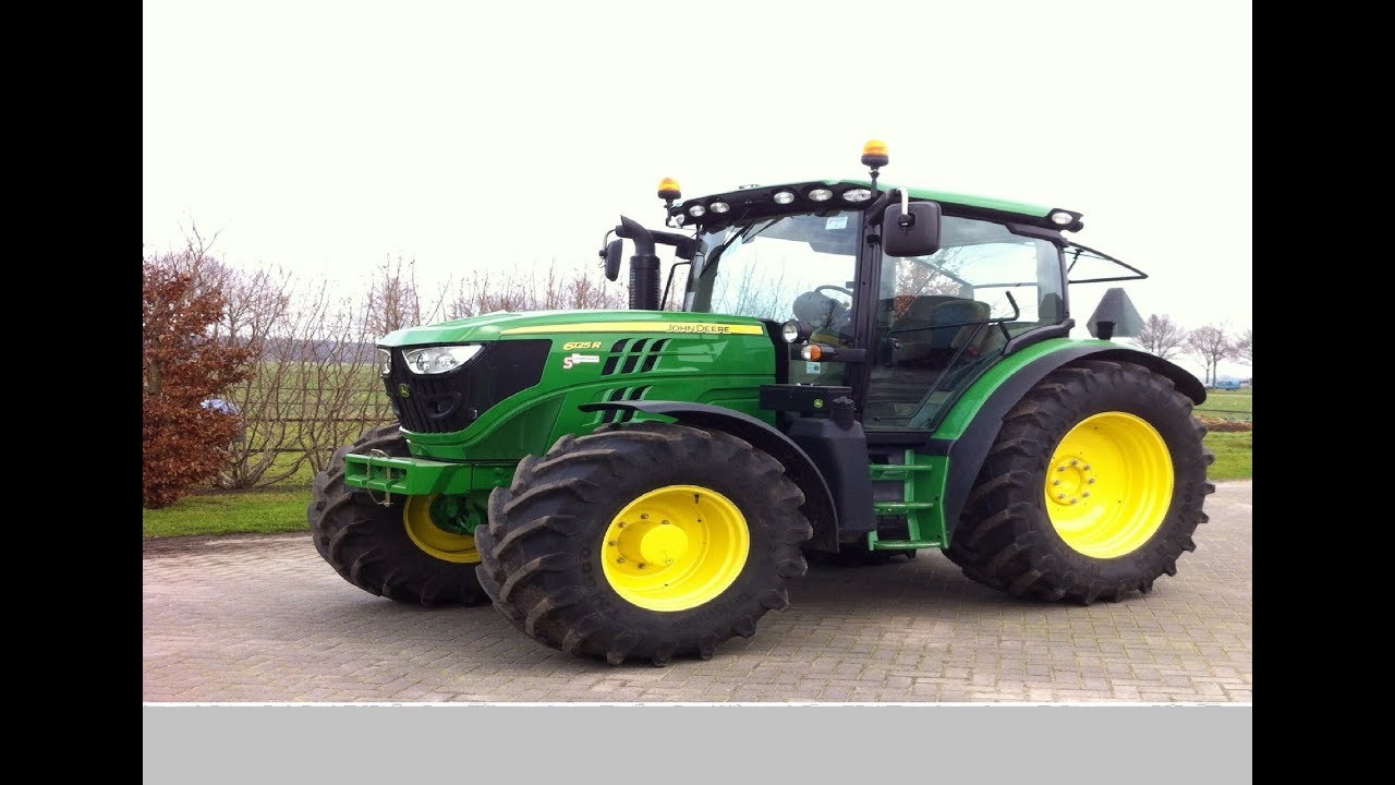 Трактора John Deere 6125M и 6125R. Видеосюжет. Tractors John Deere 6125M and 6125R. Video story.