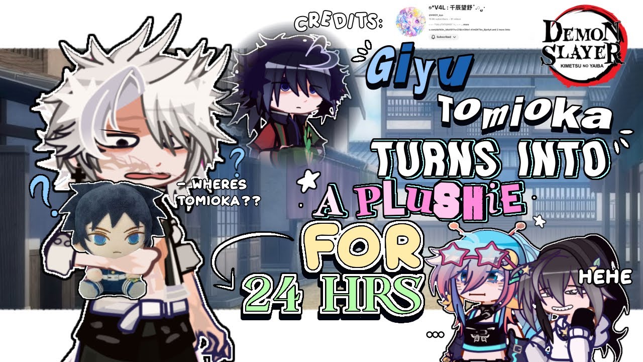 ✦ GIYU TURNS INTO A PLUSHIE FOR 24 HRS 👀✨|| KNY || SANEGIYUU + OBAMITSU || PART ONE ||cr:@V4ll3Y_kyo