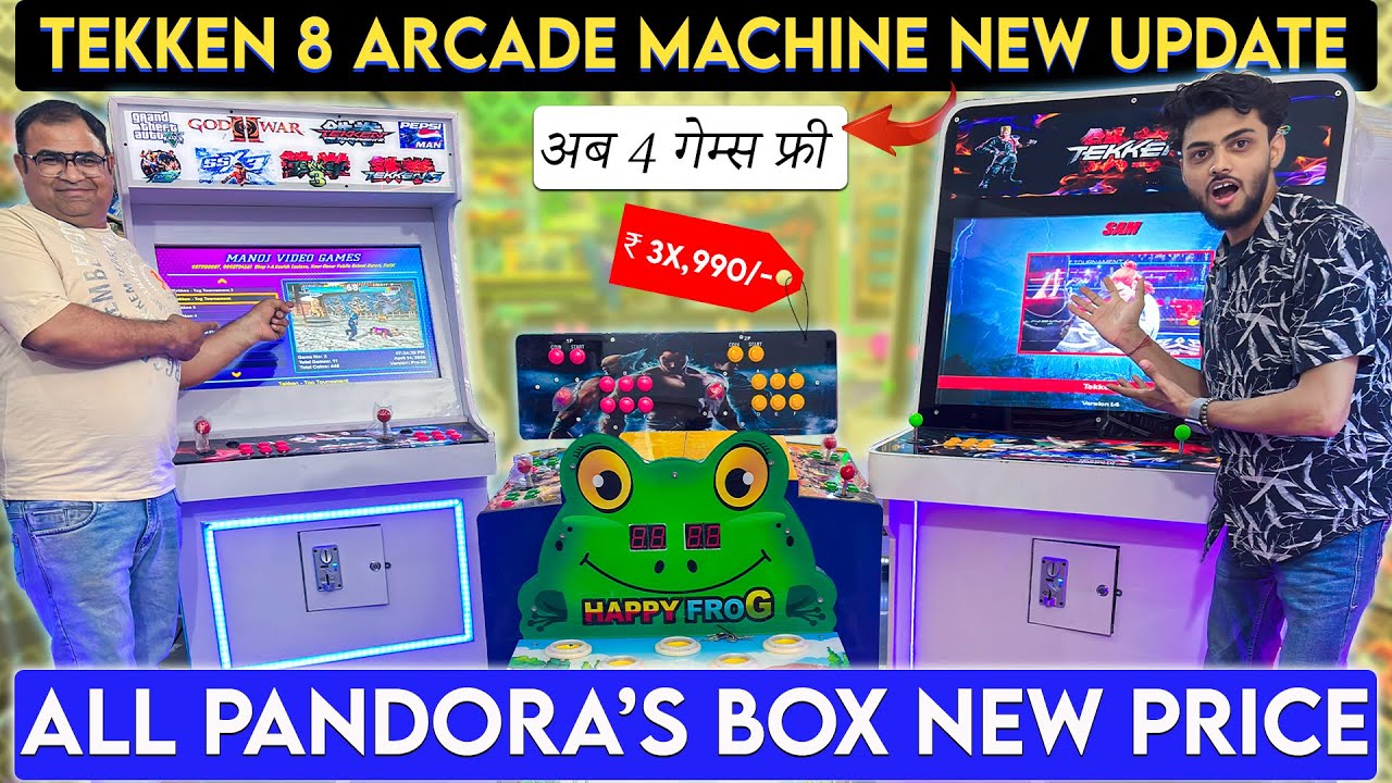 Tekken 8 Arcade Machine का धमाका! अब 4 गेम्स फ्री |Pandora's Box 7,000/-Only😱Delhi Market|Vlog193
