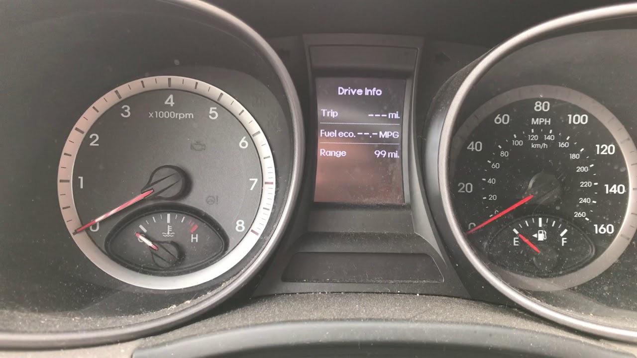 2015 Hyundai Santa Fe oil service reset