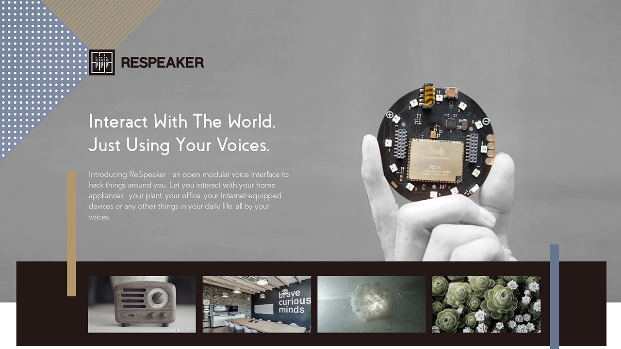 ReSpeaker - An Open Modular Voice Interface to Hack Things