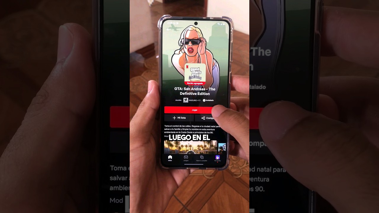Juega GTA San Andreas GRATIS con tu suscripci&oacute;n de Netflix 😲🔥 | #android #netflix #gtasanandreas