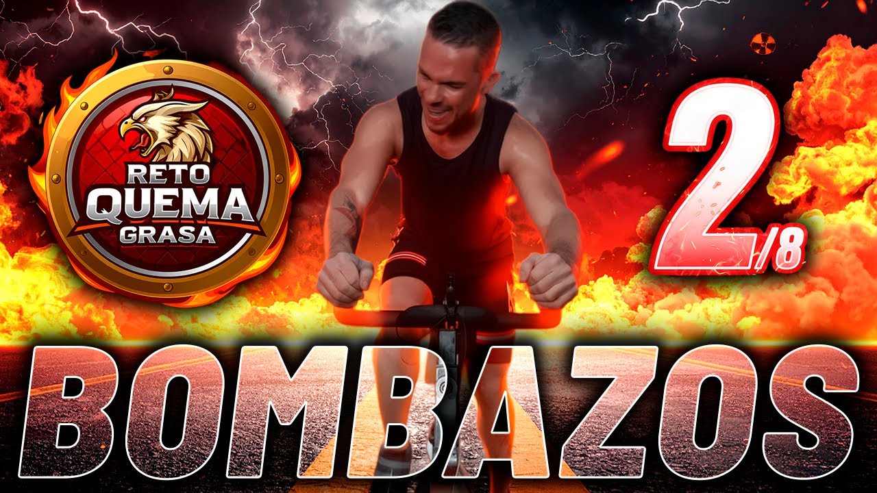 💣Clase de Spinning con Música EXPLOSIVA para ADELGAZAR 🔥 DÍA 2 de 8