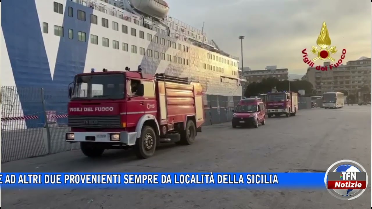 Caltanissetta - Mezzo dei vigili del fuoco inviato in Ucraina